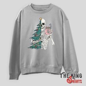 Sorta Merry Sorta Scary Halloween Christmas Mashup Fun Graphic Sweatshirt